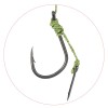 Set 5 Ace Legate Pescuit Chinu #4, Fir Textil Verde 10cm, 35lbs, Accesorii Monturi Boiles 10mm