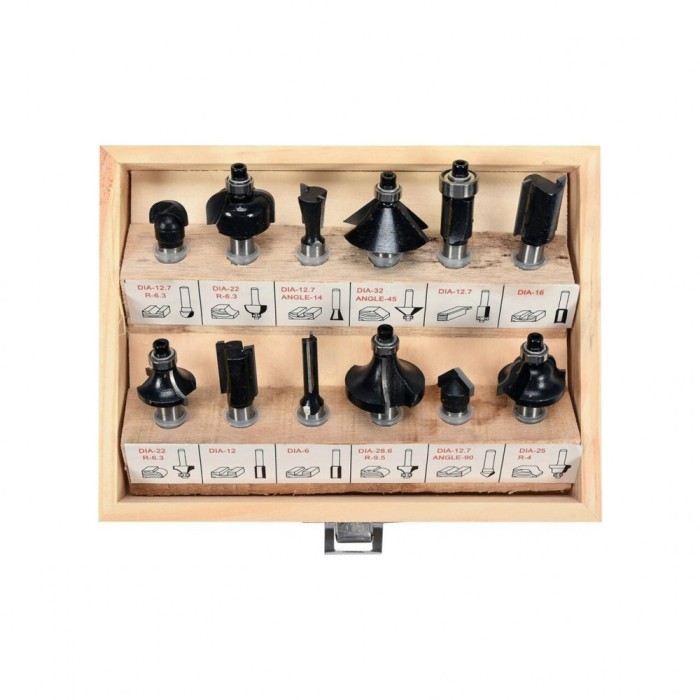 Set freze pentru lemn 12 Buc Vorel 22550