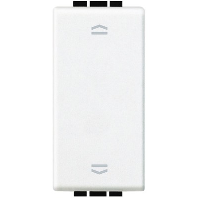 Intrerupator inversor jaluzele 1-0-2 1M Living Light Bticino alb N4027N foto