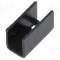 Radiator presat, aluminiu, 25mm x 12mm, neagra