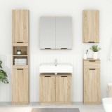 vidaXL Dulap de Baie Stejar Sonoma 64,5 x 33,5 x 59 cm Lemn compozit 880739