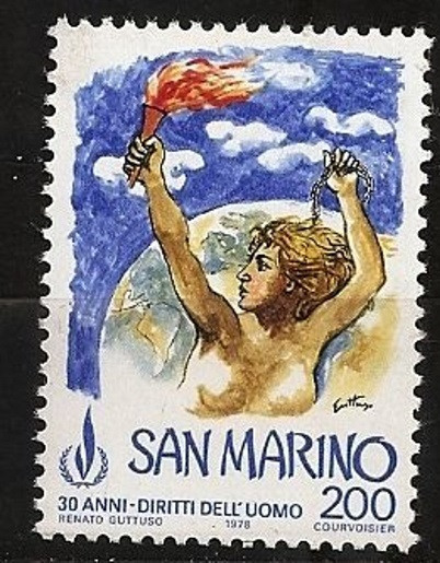 C2246 - San Marino 1978 - Drepturile Omului neuzat,perfecta stare