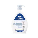 Crema de sapun Luxor Blue Iris, parfumata hidratanta cu agent antibacterian, 1 litru, Sanitec 1020