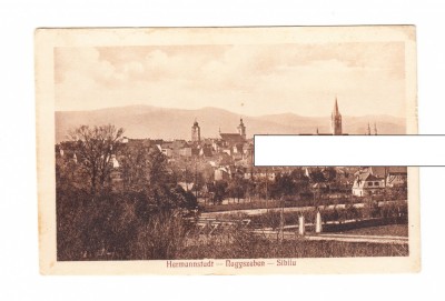CP Sibiu - Panorama, circulata 1913, stare buna foto