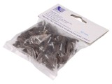 Suport cablu rotund maro 10mm cu cui, 50 bucăți