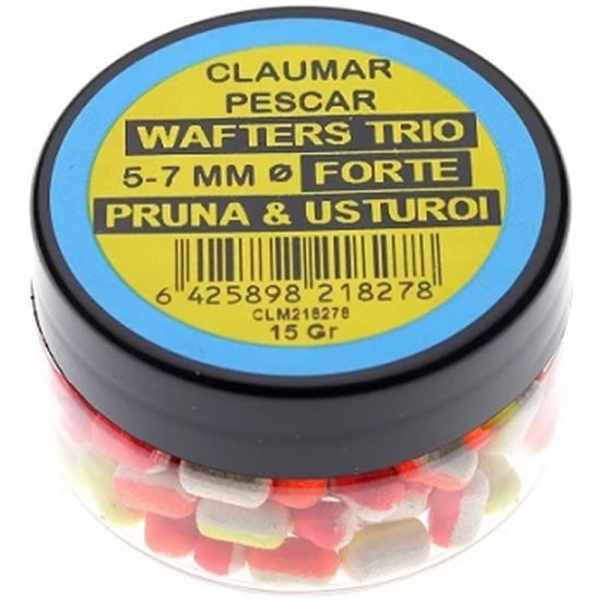 Wafters Claumar Trio Forte Pruna &amp; Usturoi, 15g, 5-7mm