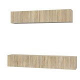 Cumpara ieftin Set dulap TV, 5 piese, stejar sonoma, lemn prelucrat