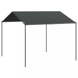 Cort pavilion, antracit, 3x3 m, otel si material textil