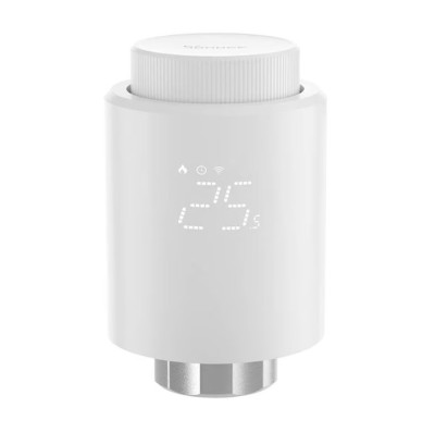 Controler de temperatura inteligent pentru calorifer, Zigbee 3.0, Control prin aplicatie, Afisaj LCD, Alb, Sonoff TRVZB foto