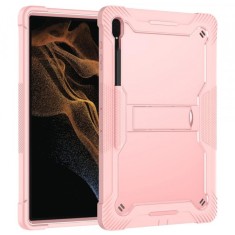 Husa pentru Samsung Galaxy Tab S10 Ultra / Tab S9 Ultra / Tab S8 Ultra, Techsuit, Rugged TabShell, Roz foto