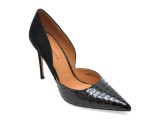 Pantofi eleganti EPICA PREMIUM negri, 2466, din piele naturala