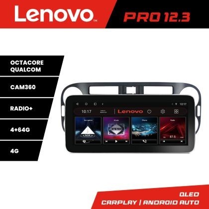 Navigatie VW TIGUAN Lenovo PRO 4+64 12.3 inch qled android 4G DSP gps internet 8Core CarStore Technology