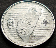 Moneda 1 JIAO / CHIAO - TAIWAN, anul 1955 *cod 420 (1/10 YUAN) foto