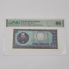Bancnota 100 Lei 1966 UNC Gradata PMG 66 EPQ, Numismatica Romaneasca