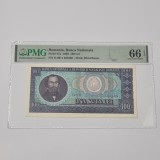BANCNOTA UNC 100 LEI 1966 GRADATA PMG 66 EPQ