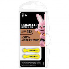 Baterii Duracell pentru aparat auditiv HA ZA10, 6 buc