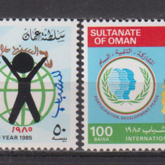 ANUL INTERNATIONAL AL TINERETULUI 1985 SULTANATE OF OMAN MI. 271-272 MNH