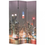 Cumpara ieftin Paravan camera pliabil, 120x170 cm, New York pe timp de noapte