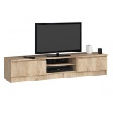 Comoda pentru TV, placa laminata, 4 rafturi, stejar Sonoma, 160x40x33.4 cm, Akord Furniture Factory