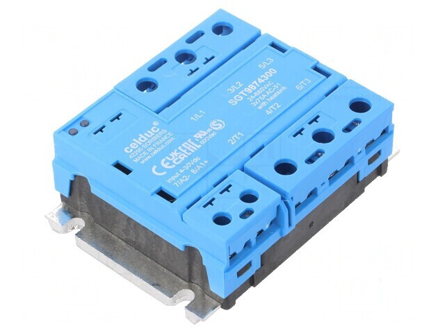 Releu semiconductor 75A cu &icirc;ntrerupător 3-fazat
