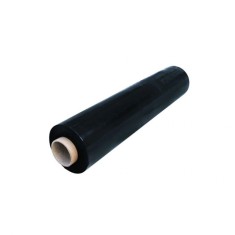 Folie extensibila 500 mm x 114 m - 23 my - neagra (it) DSH 491047 foto