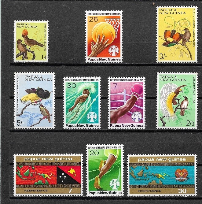 C4235 Papua si Noua Guinee lot timbre nesuzate,perfecta stare