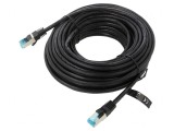 Patch Cord F/UTP Cat5e 15m Negru Ecranat, Vention