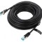 Patch Cord F/UTP Cat5e 15m Negru Ecranat