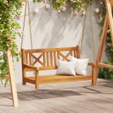 vidaXL Banca de leagăn cu 2 locuri 110x56x58 cm din lemn solid de acacia
