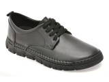 Pantofi OTTER negri, DD1106, din piele naturala