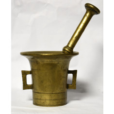 Mojar cu pistil / Piua veche din bronz - cca. 6 kg - dimensiuni mari
