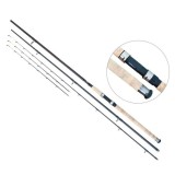 Lanseta Feeder Baracuda Hurricane 3903, 3.90m, 50-100g, 3 Segmente + 2 V&acirc;rfuri, Carbon, Inele T-Sic
