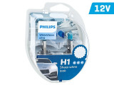 Becuri Philips H1 12v 55w P14,5s + W5w 12v 5w W21x9,5d Whitevision Ultra PH-00525