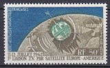 DB1 Colonii TAAF Terit Antarctice Franta 1962 Prima Transmisie TV Prin Satelit Europa America Cosmos 1 v. MNH