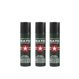 Set 3 sprayuri paralizante IdeallStore&reg;, Nato Defence, propulsie jet, 60 ml, verde