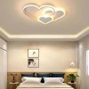 Lustra LED cu telecomanda AMI 50W, 3 Inimi, lumina Rece/Calda/Neutra, Dimabila, Alb ModernLight Concept, Alessandro DESIGN