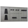 Panouri Scule Perete Gossi, 3 buc, 40x58cm, Otel, Montaj Atelier/Garaj, Organizare Unelte, Gri