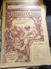 Revista Arhivele Olteniei nr.4/1922 foto