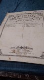PARTITURA VECHE -IMPERIUL TARIST -ANUL 1900 APROX--COPOZITII MODERNE PENTRU PIAN