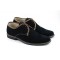 Oferta marimea 42- Pantofi barbati casual din piele naturala intoarsa, culoare neagra, LP34NM