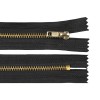 Fermoar metalic nedetasabil, lungime 16 cm, Negru, Crisalida