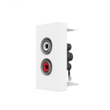 Cumpara ieftin Priza audio Livolo alba pentru montaj &icirc;n perete, design modern
