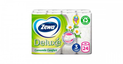 Zewa Deluxe Camomile Comfort 3 r&amp;eacute;tegű Toalettpap&amp;iacute;r 24 tekercs foto