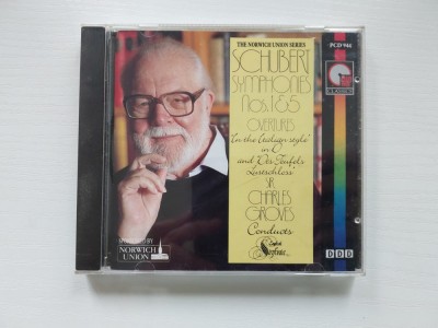 CD: English Sinfonia, Sir Charles Groves &amp;ndash; Schubert: Symphonies Nos. 1&amp;amp;5-Overtures foto