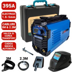 Aparat invertor sudura sudat 395A + masca automata + accesorii cablu 3m (CMP1115+M) foto