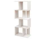 Cumpara ieftin Biblioteca cu 4 rafturi Iris Ohyama SRK-W4, solida si eleganta, stejar alb - RESIGILAT