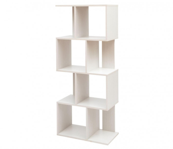 Biblioteca cu 4 rafturi Iris Ohyama SRK-W4, solida si eleganta, stejar alb - RESIGILAT