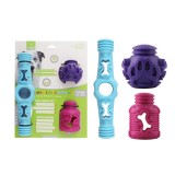Set jucarie interactiva pentru caini, 3 piese, multicolor