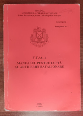 myh 36s - Manualul artileriei batalionare - ed 2007 foto