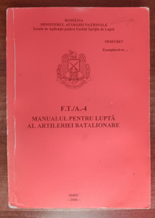 myh 36s - Manualul artileriei batalionare - ed 2007